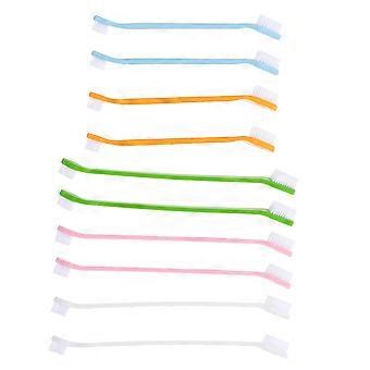 Dog Toothbrush Dual-Head for Oral Cleaning 30Pcs Pet Cleaning Toothbrush