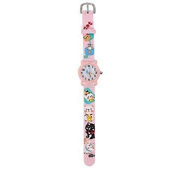 Children Quartz Watch Adorable Silicone Wrist Watch for Kids 1Pcs Cartoon Style
