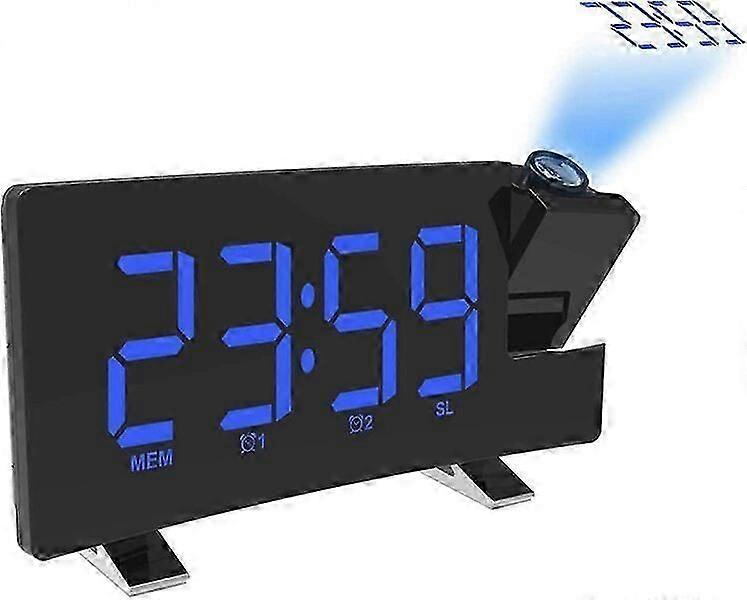 Clock Projector, 2-Level Projection Brightness, Light Sensitive, 3-Meter Distance Projection Clock