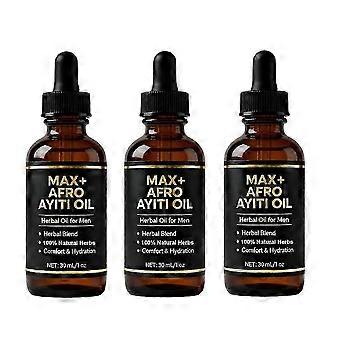 3 unidades de óleo Trineh Afro Ayiti, óleo natural à base de ervas para hidratação masculina, 30ml, dbIAOS