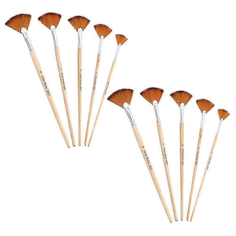 Artist 40Pcs Flat Designed Painting Brushes for Multi-Function Use