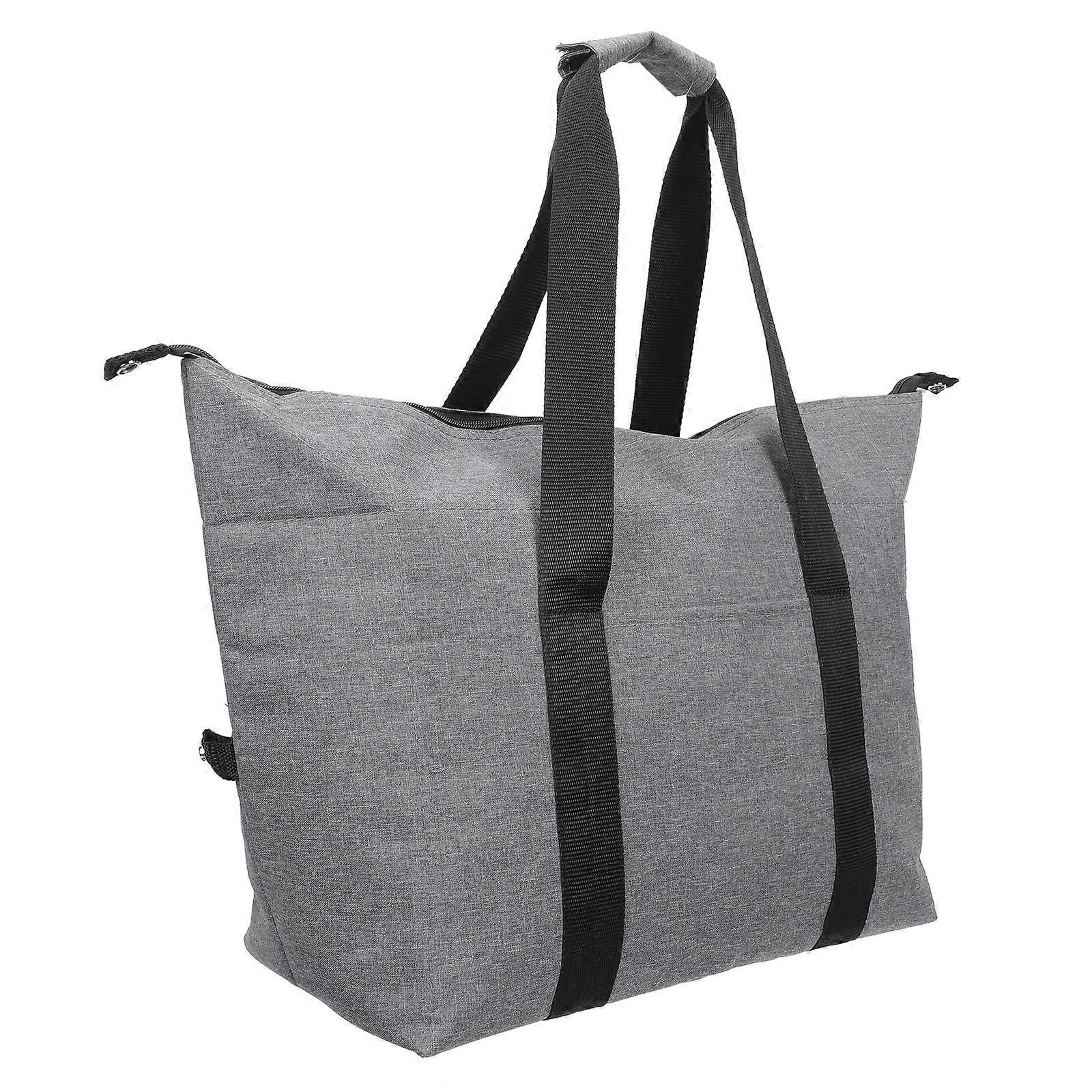 Portable Insulation Bag for Lunch Storage Multi-Function Container Grey