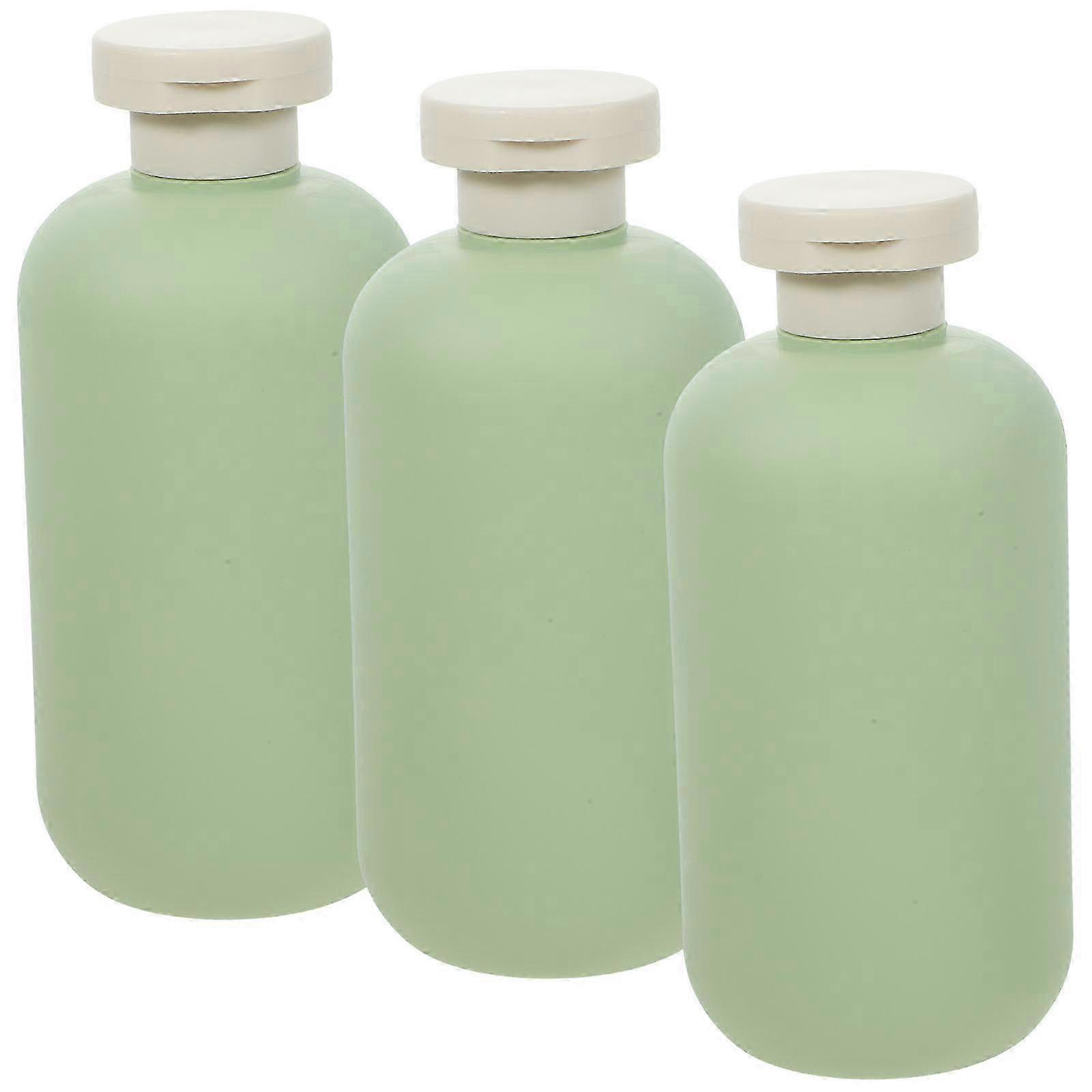 Shampoo Bottle Sub Containers for Home Use 3Pcs Green Refillable Pack