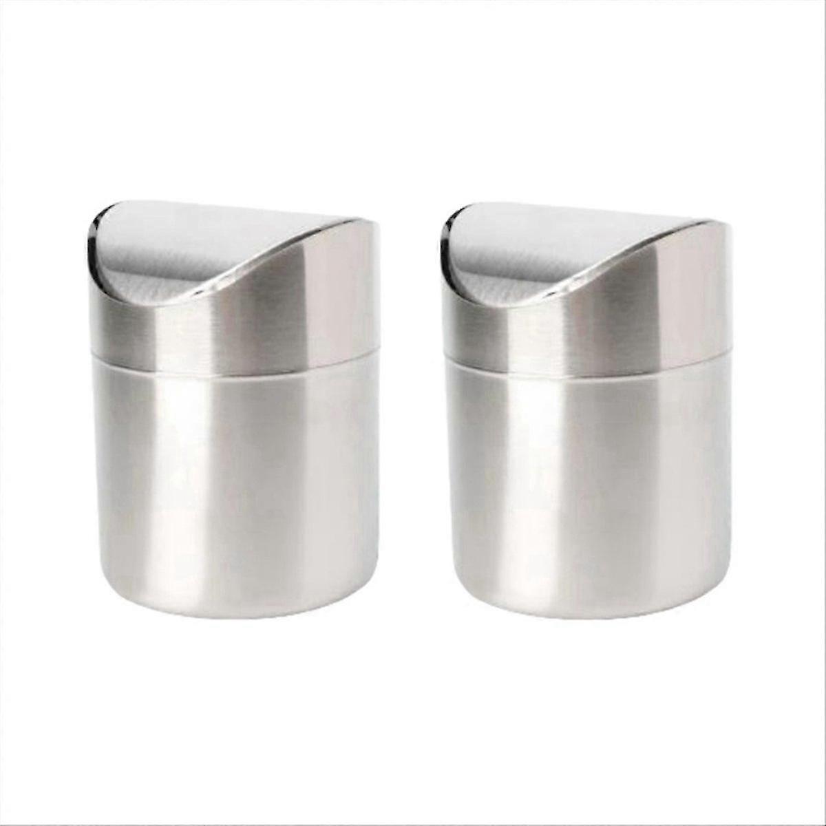 Mini Trash Can compatible with Desk with Lid Desktop Trash Can Small Tiny