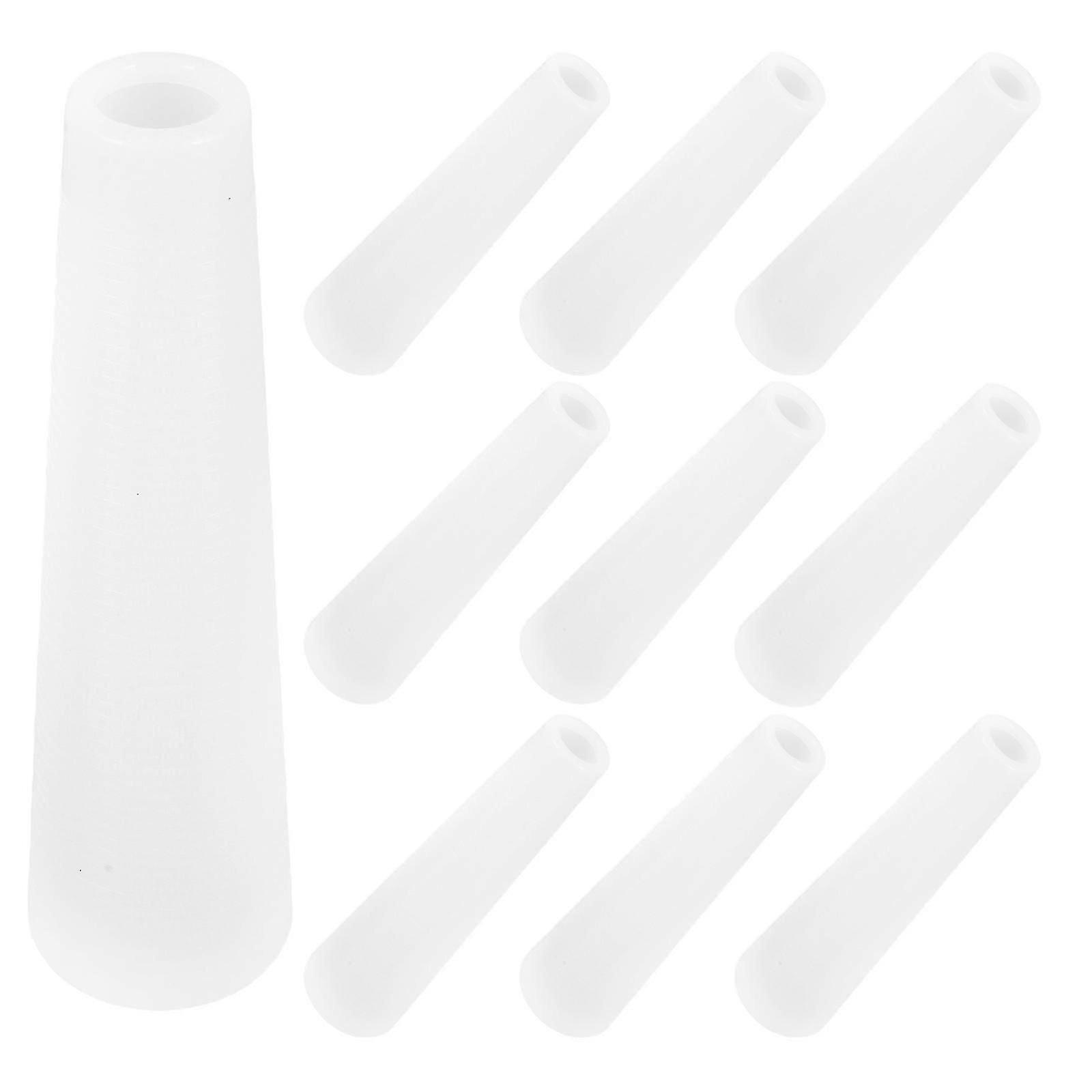 Plastic Yarn Winding Tubes for Sewing 10Pcs Durable PVC Thread Holders