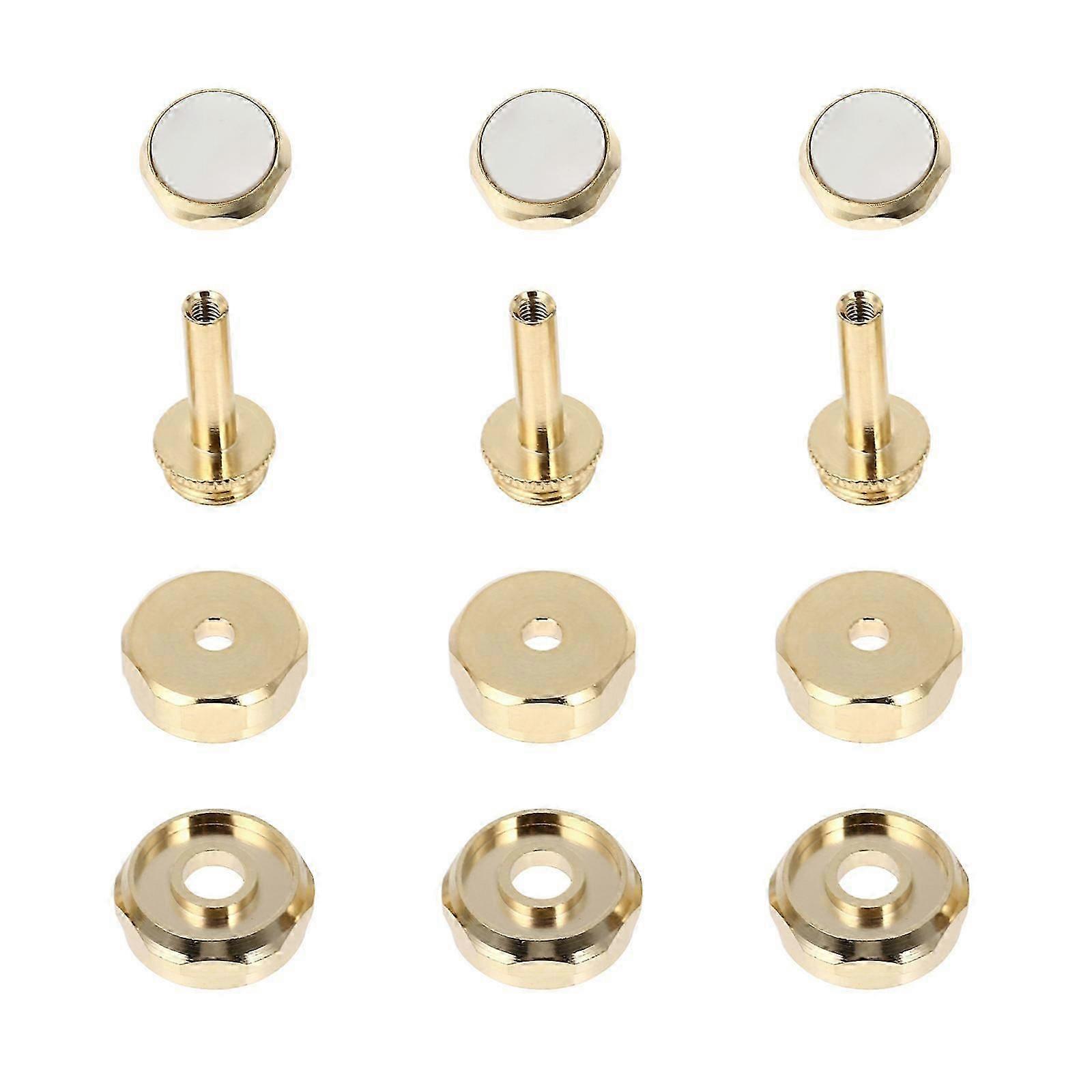 2Pcs Copper Trumpet Button Buckle Instrument Accessory