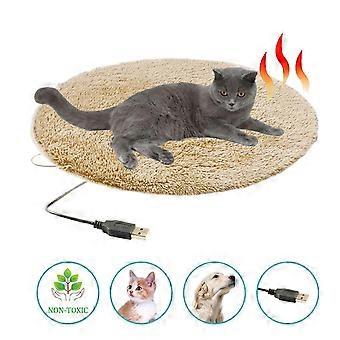 Pet Ogrzewany Pluszowy Pad USB Elektryczna podkładka grzewcza Termostatyczny koc dla zwierząt Przenośny Kot Zimowa podkładka do spania