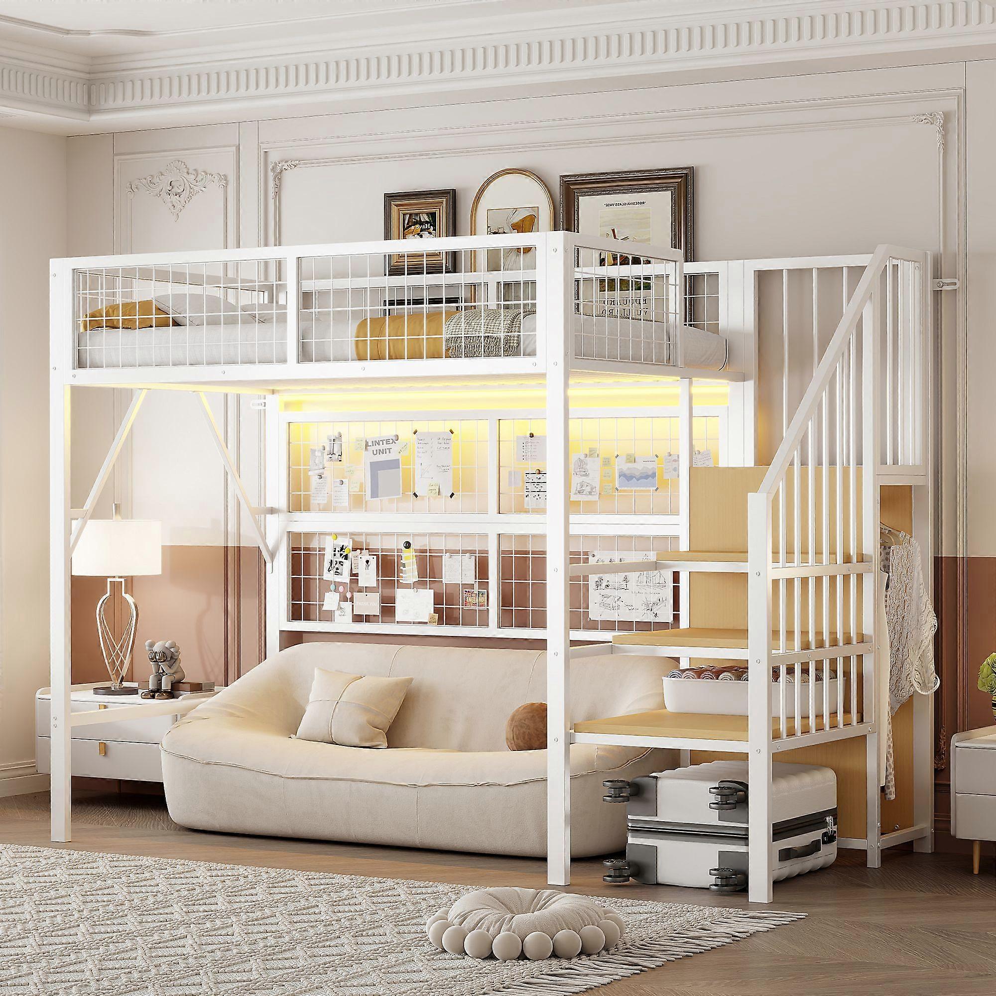 Iron bed, bunk bed, loft bed 90*200