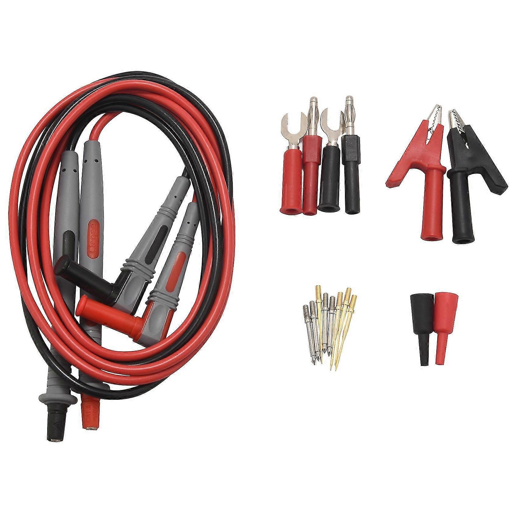 P1503b Multimeter Test Leads Kit, Digital Multimeter Leads With Alligator Clips Replaceable Multime
