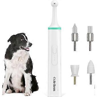 Pet Toothbrush Electric Teeth Cleaner Kit with 3 Modes and 4 Replacement Brush Head for Pets Dogs Cats Dental Cleaning Care with 2 Powered Supply Ways