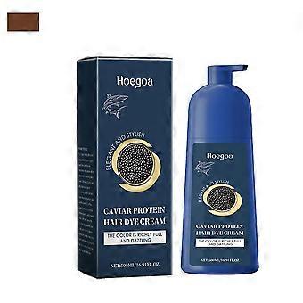Haarkleurcrème met kaviaarproteïne in de kleuren zwarte thee, natuurlijk zwart, theebruin, donkerbruin of koffie, geschikt voor alle haartypes.