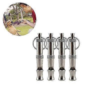4 Pcs Professional Ultrasonic Dog Training Whistle, High Pitch Copper Whistle
