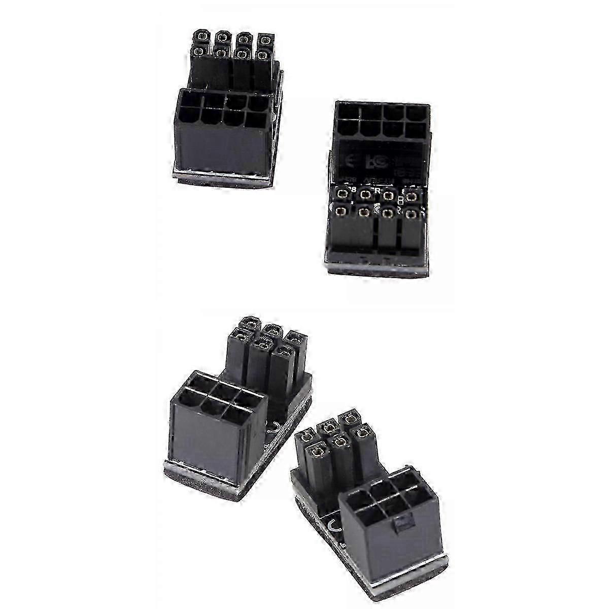 4x GPU Angled Adapter compatible with Desktops Graphics Card 6Pin