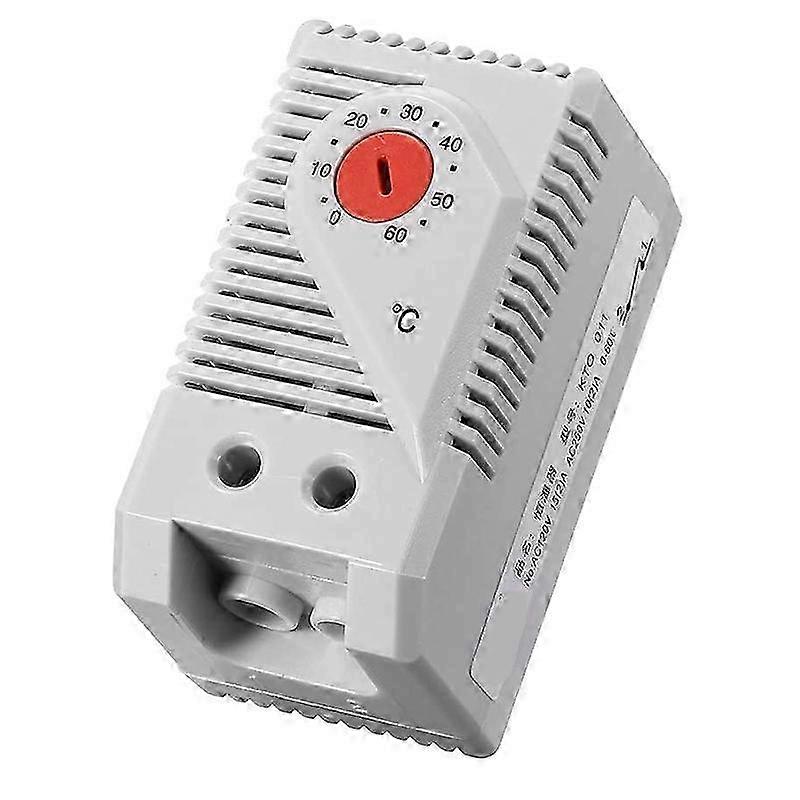 Mechanical Thermostat, KTO011 0-60Celsius Adjustable Compact Normally Close(C) Temperature Controller Switch,Red