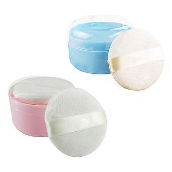 2 stks Baby Poeder Dozen Baby Poeder Puff Dozen Creatieve Opslag Containers