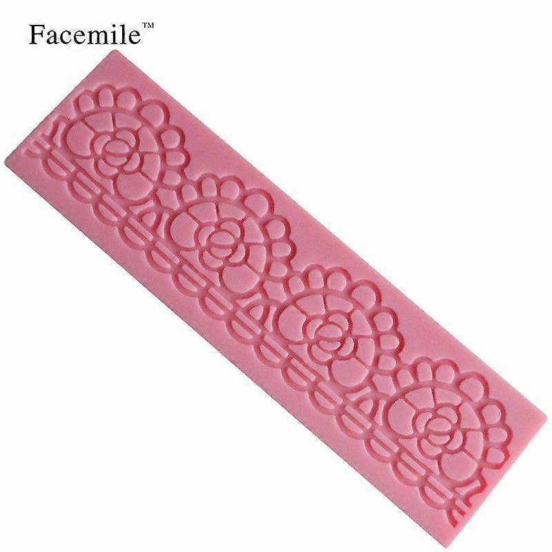Long lace semi-circular cake decorative mold - 1PC