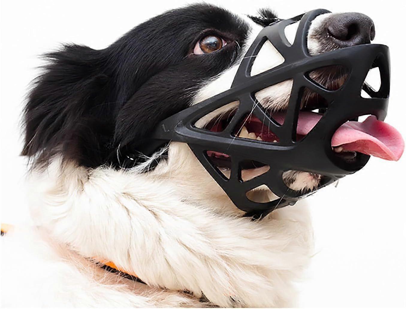 Soft Elastic Dog Muzzle for Small, Medium, Large and Extra Large Dogs, Allows