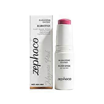 Blush em bastão rosa magenta com efeito de névoa suave e longa duração. Suave e hidratante, proporciona maquiagem de longa duração, é leve e portátil.