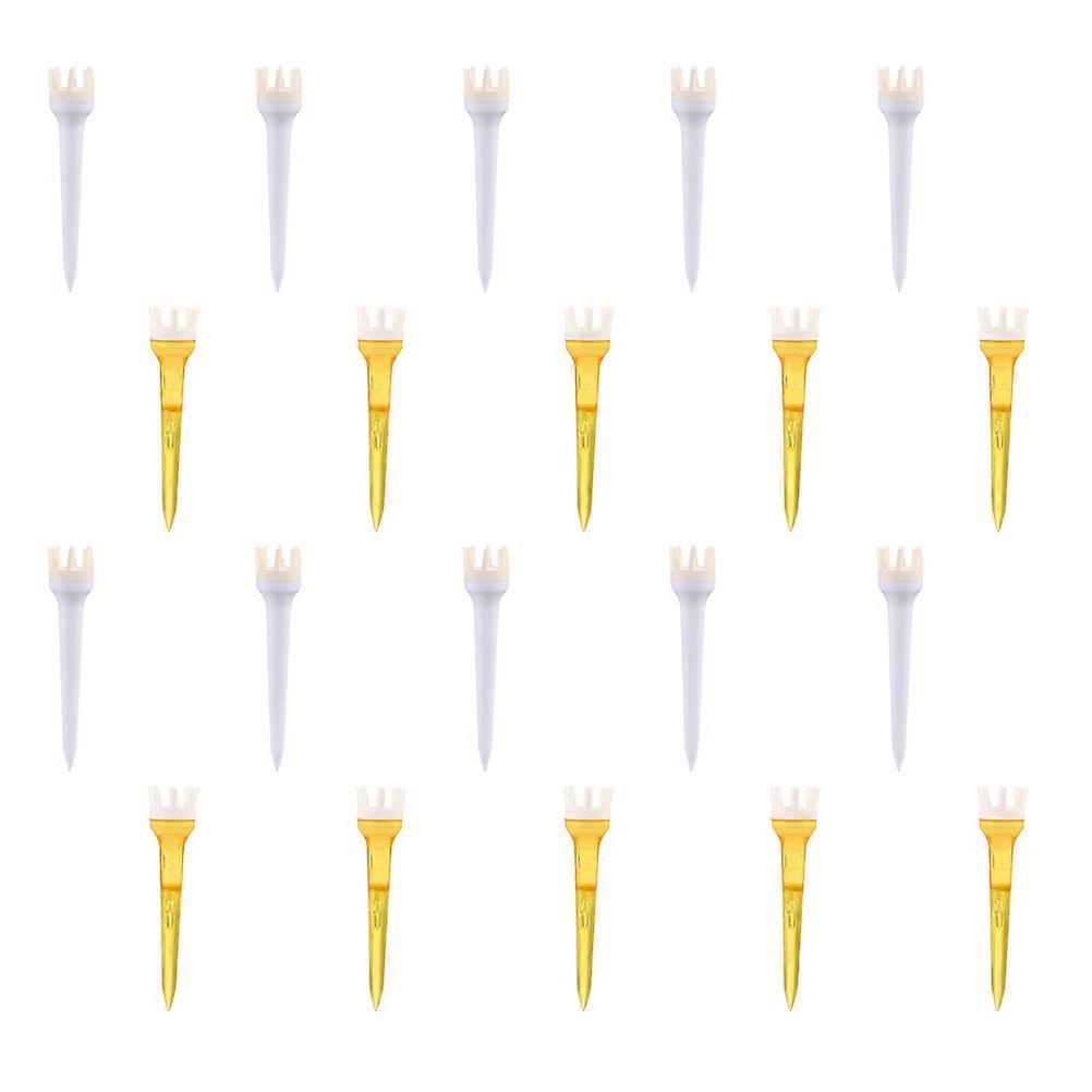 Assorted Color Plastic Golfs Tees for Golf 20Pcs Practical Set