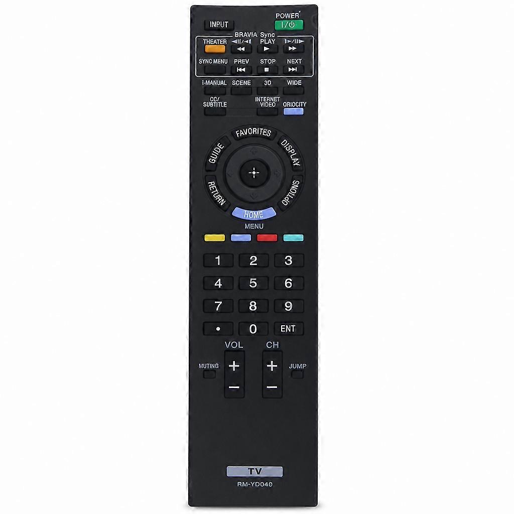 Replacement Remote Control for Sony BRAVIA TV, RM-YD040 Model  XWD