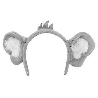 1pc Koala Hair Cartoon Koala Ears Hair Clasp Decoration (light Grey)