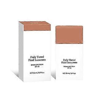 Täglich getönte flüssige Sonnencreme, feuchtigkeitsspendende Gesichtscreme mit breitem Spektrum SPF 40 Skincare FoundationSheer & Natural FinishGegen UVA & UVB
