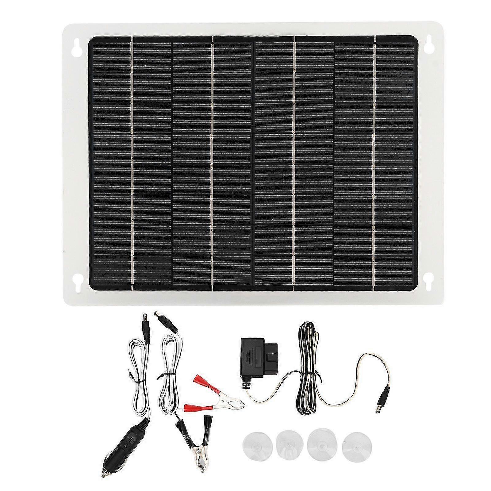 Polysilicon Solar Panel 20W 12V with OBD Cable compatible with Charging
