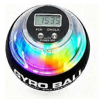 Attrezzo per esercizi manuali con sfera di torsione, attrezzo per esercizi per mani e polsi con sfera giroscopica e contatore, portatile con avvio automatico e illuminazione colorata.