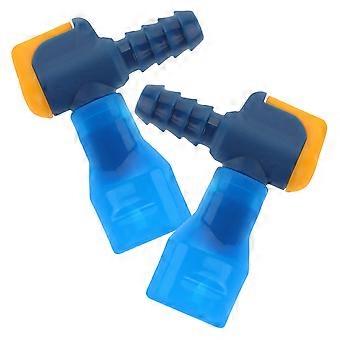 Hydration Bladder Bite Valve Replacement Kit 2Pcs Blue Connector