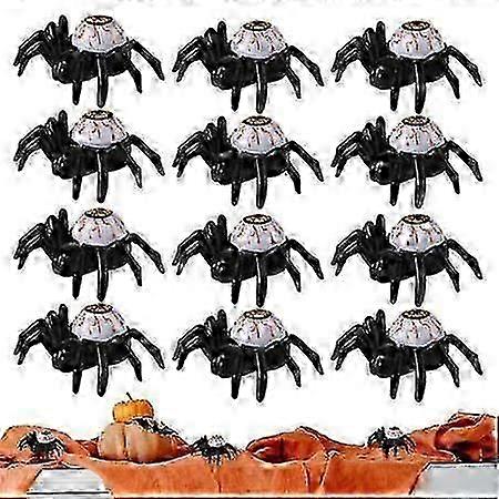 12 Pcs Halloween Spider Lights