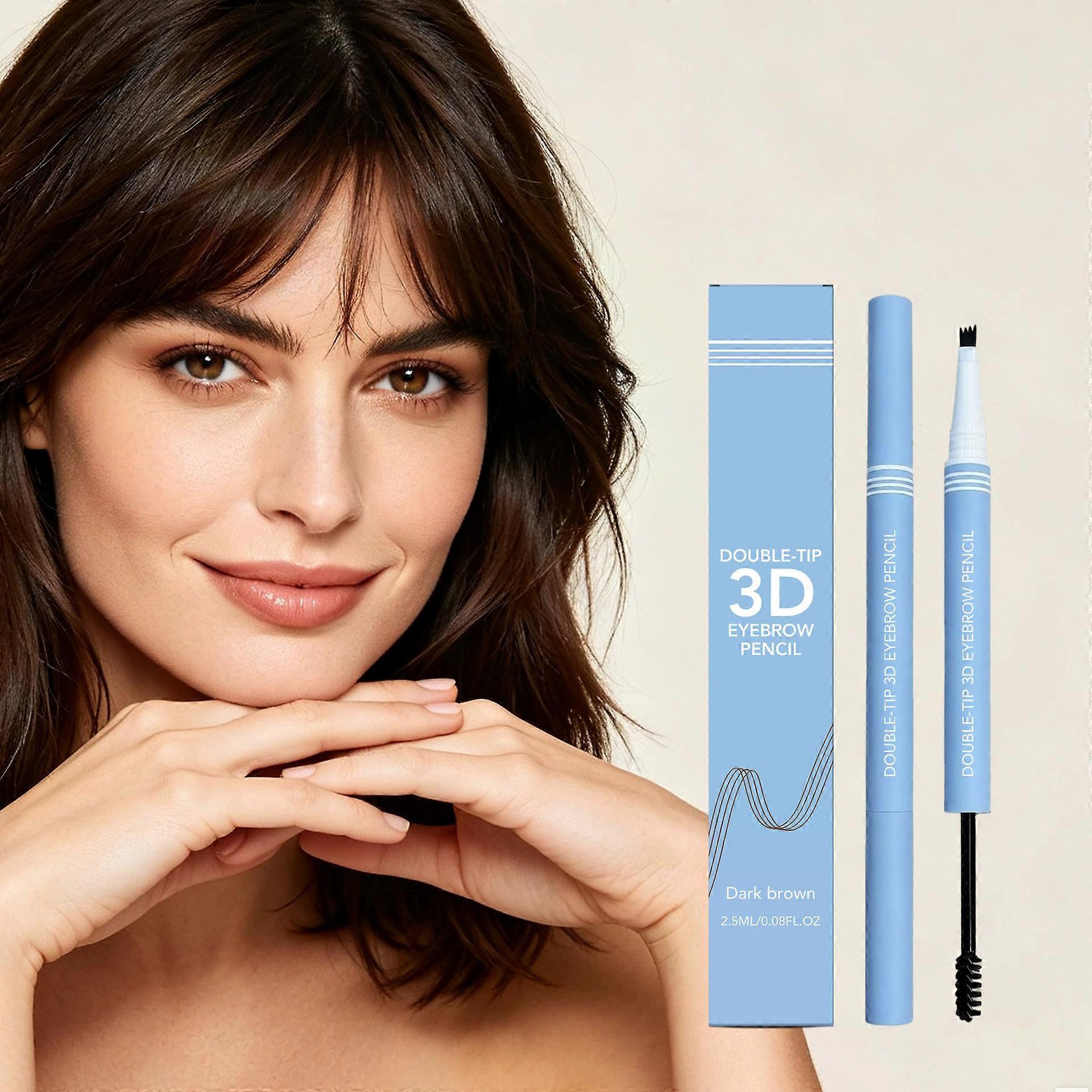 3D Eyebrow Pencil, Volumizing, Double-Ended, Defined, 2.5 ml