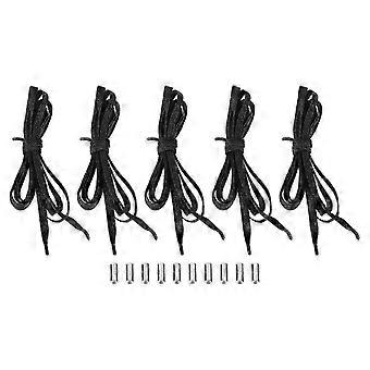 5 Pair Elastic Shoe Laces Tieless Lazy Elastic Shoelaces Compatible with Kids Adults Sneakers-Good