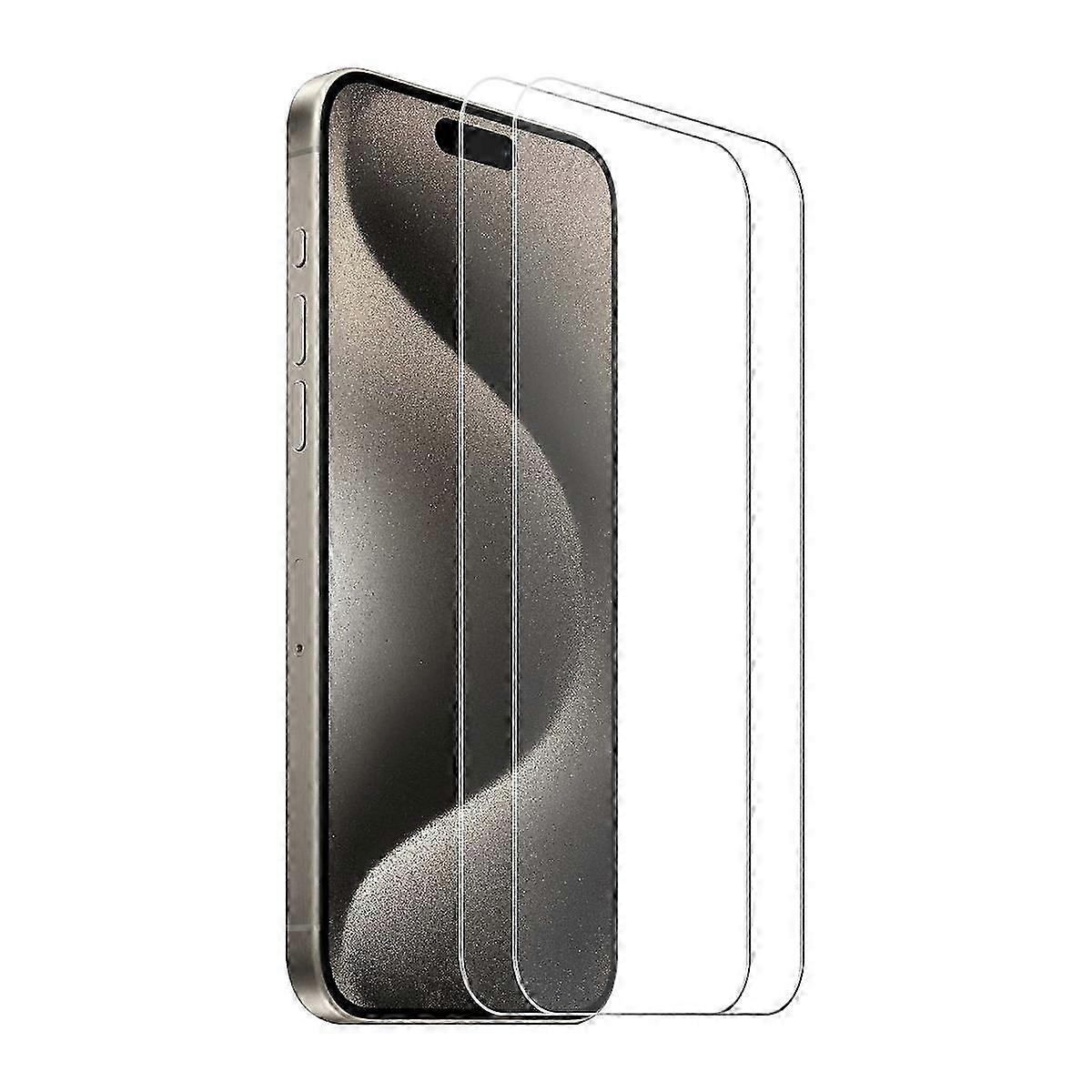 2pcs Anti-Explosion Tempered Glass Screen Protector Compatible with iPhone 16 Pro