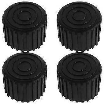 Fitness Equipment Caster Pads for Floor Protection 20Pcs Durable Black Rubber