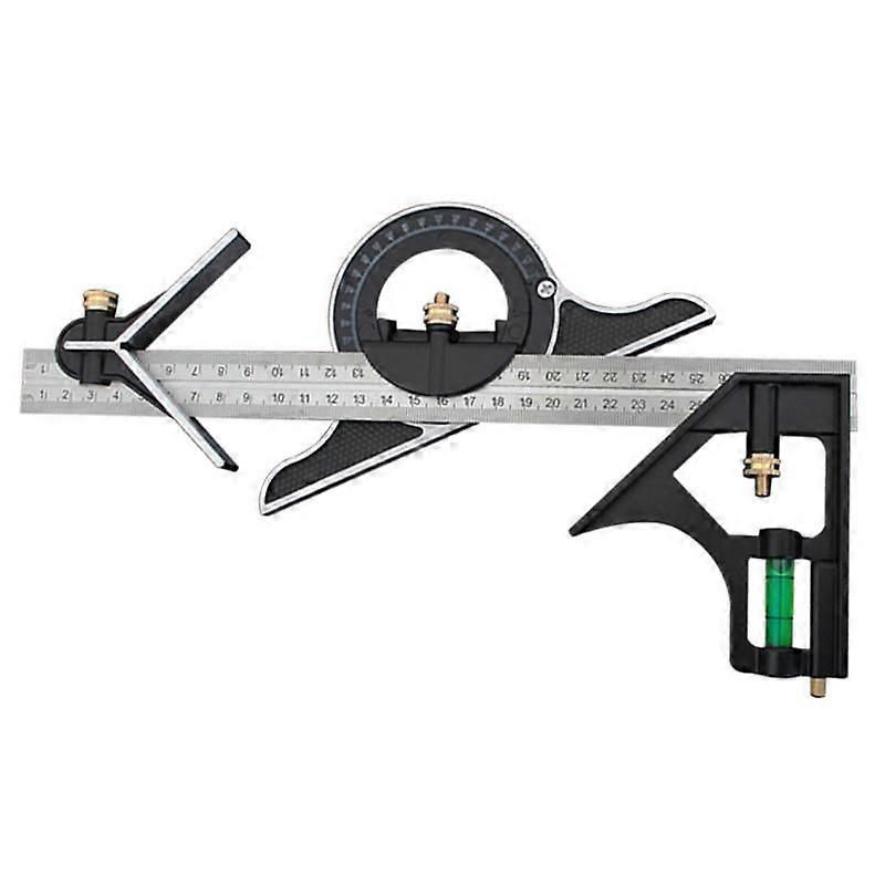 Square Right Angle Finder Measuring Set 3 In 1 Adjustable Ruler Protractor Tools