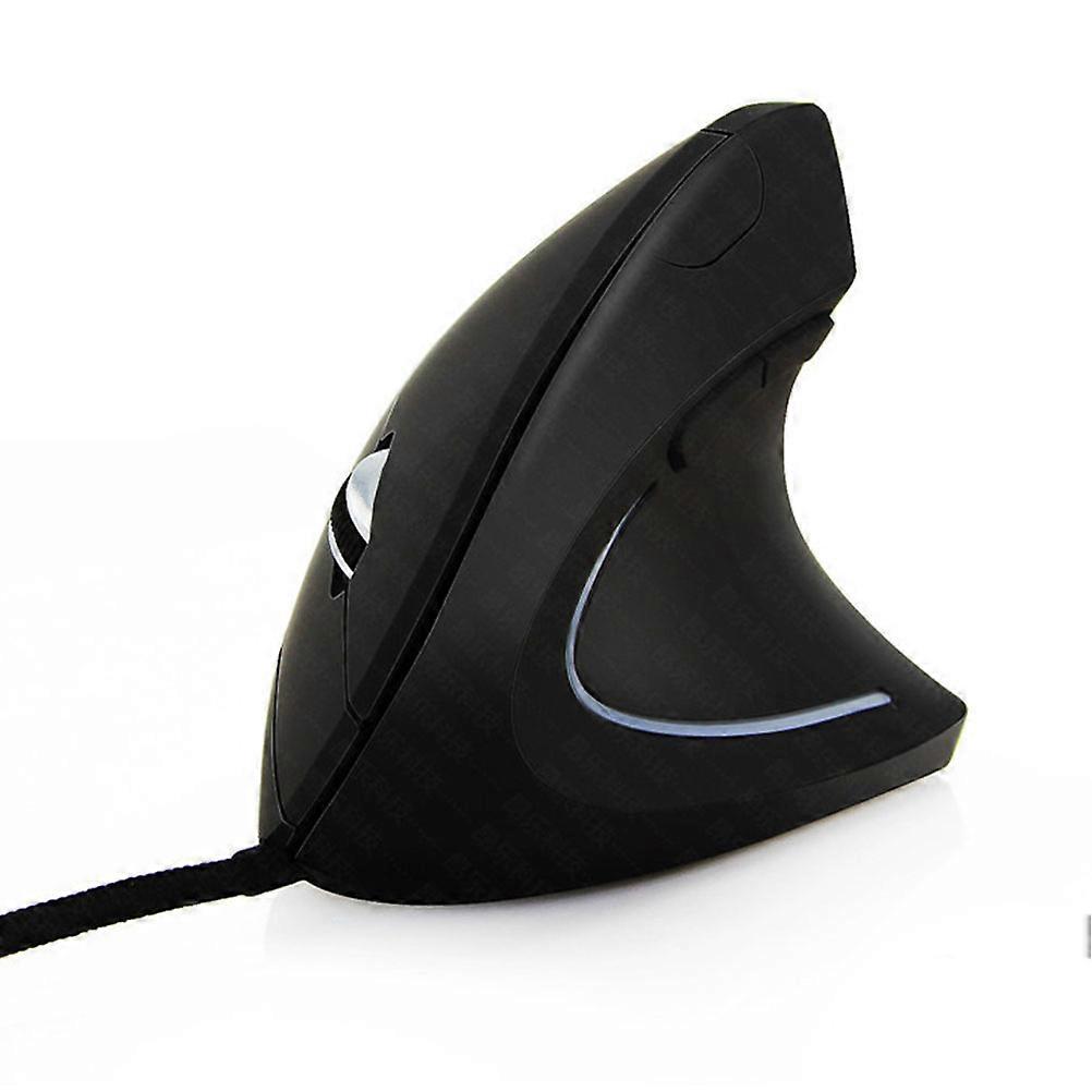 Vertical Mouse Black Wired Wrist Care Mouse for Computer 1Pcs
