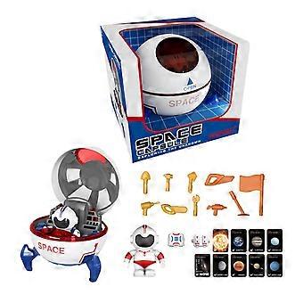 Toys The Heavens Space Toys ,Spaceship Model Lights And Music Spaceman Toys ,Interactive Educational Toys For Parents And Children Blue