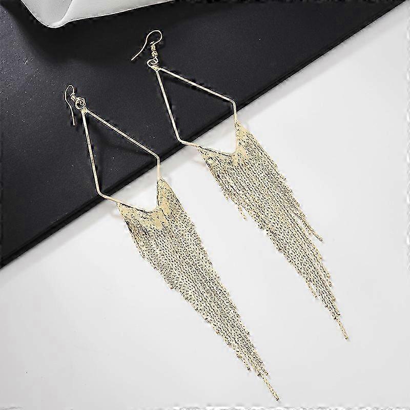 Basic Fringe Linear Drop Earrings
