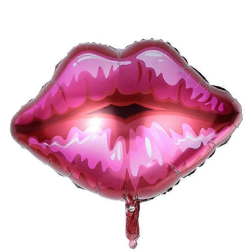 Large Red Lips Foil Balloon Set