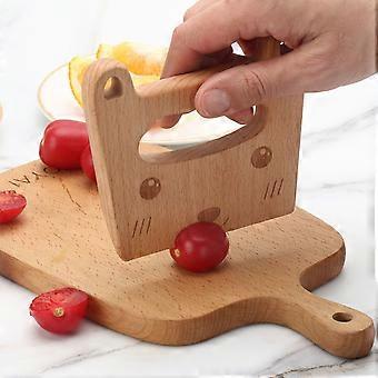 Safe Wooden Cutter Interactive Toy DIY Long Lasting Fruits Vegetables Kids Cutter for Cooking