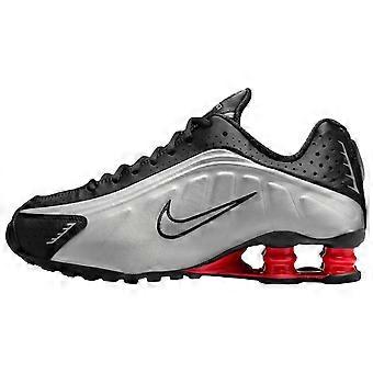 Nike Shox R4 Skridsikre Slidstærke Lave Løbesko Dame Sølv Sort AR3565-011