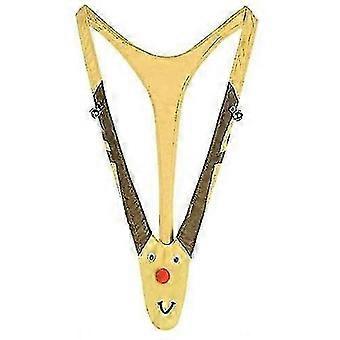 Christmas Gag Gift Reindeer Underwear Mankini Men Thong Suits With Bells Pranks compatible with White Elephant Exchange Gifts Valentines Day