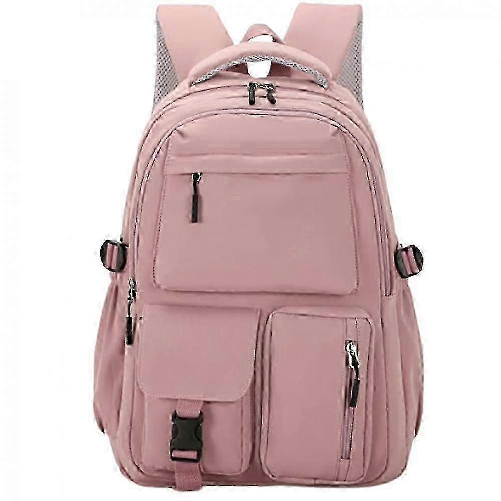 Pink Lightweight Student Backpack