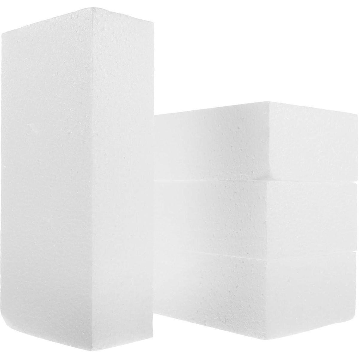 4pcs White Foam Block for Craft Frames Back Panels