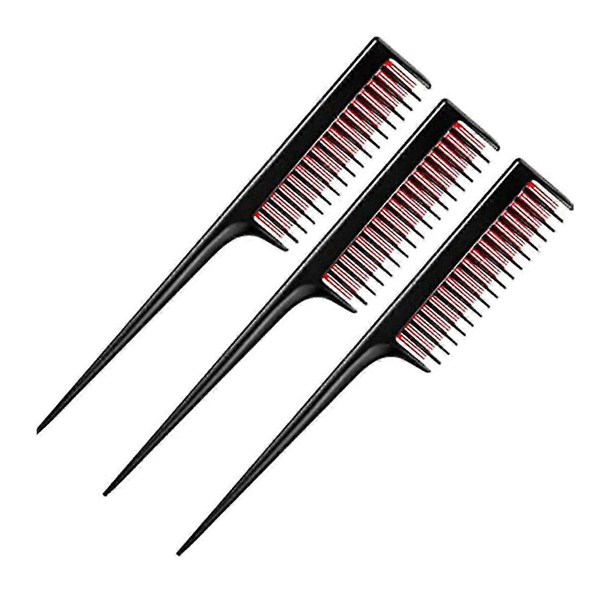 Triple Teasing Comb Set Heat Resistant Portable Volume Boost