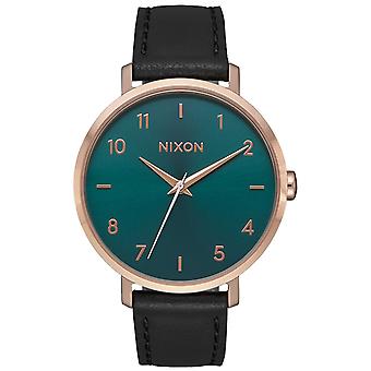 Nixon the arrow watch for Japanese Quartz Analog Woman with Cowskin Bracelet A10912805