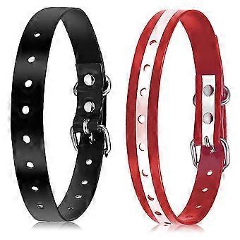Sangle pour collier de dressage pour chien, en nylon résistant, coloré et réglable, enduit de polyuréthane, avec double boucle, imperméable et compatible avec les récepteurs de collier.