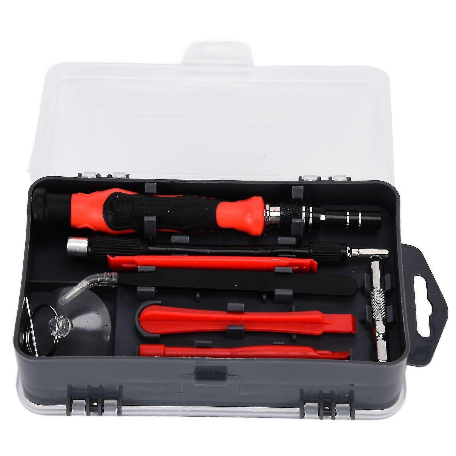 115-in-1 Screwdriver Set, Magnetic Multi-Functional Bits, Precision Electronics Repair Tool Kit compatible with Diverse Devices (red)