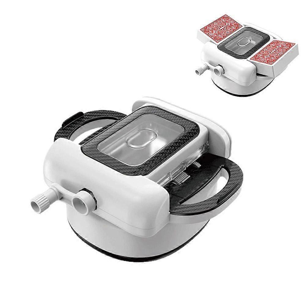Hand Crank 4-Deck Card Shuffler Plastic