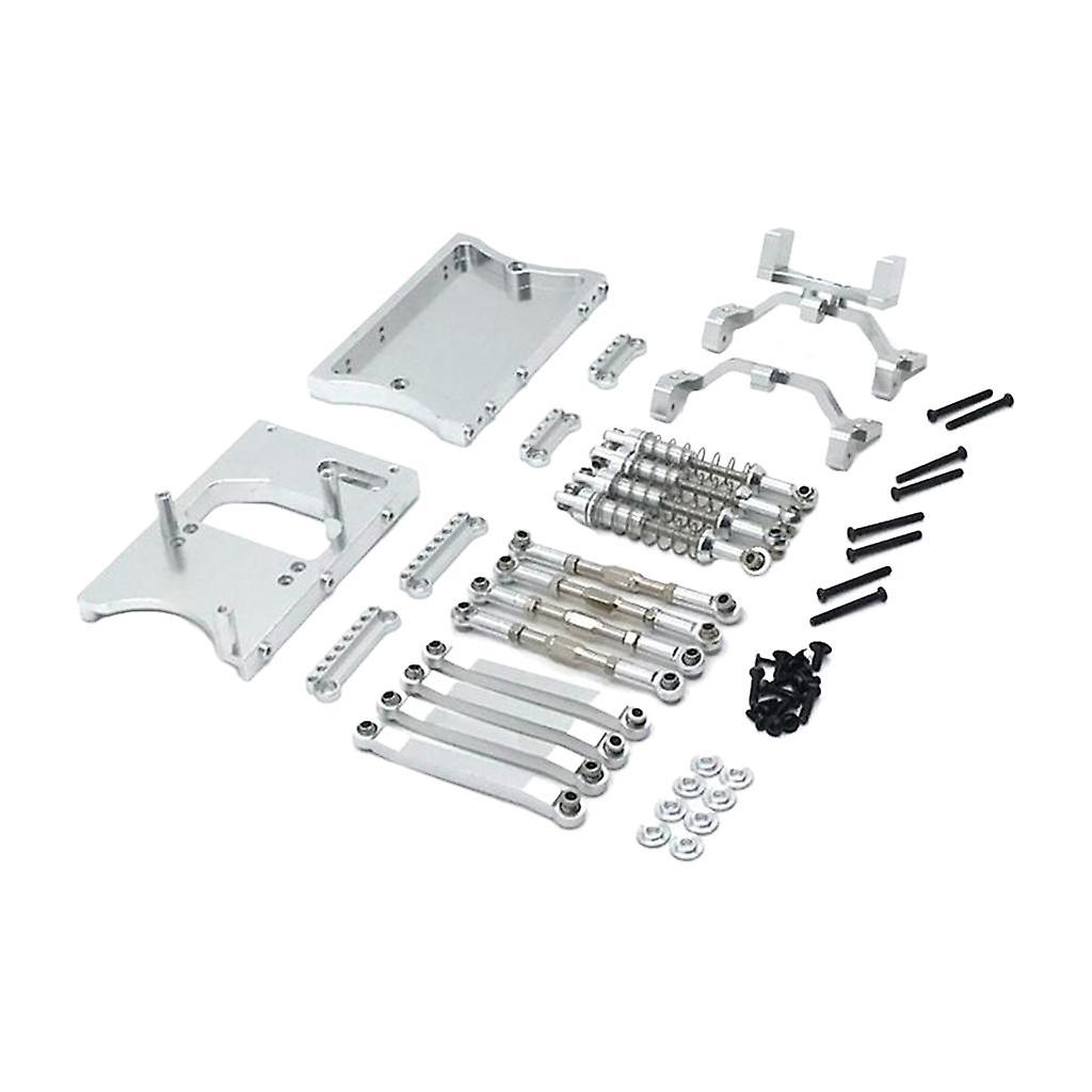 Aluminum Pull Rods Servo Fixed Mount Bracket for MN91 MN99S Model Car Silver